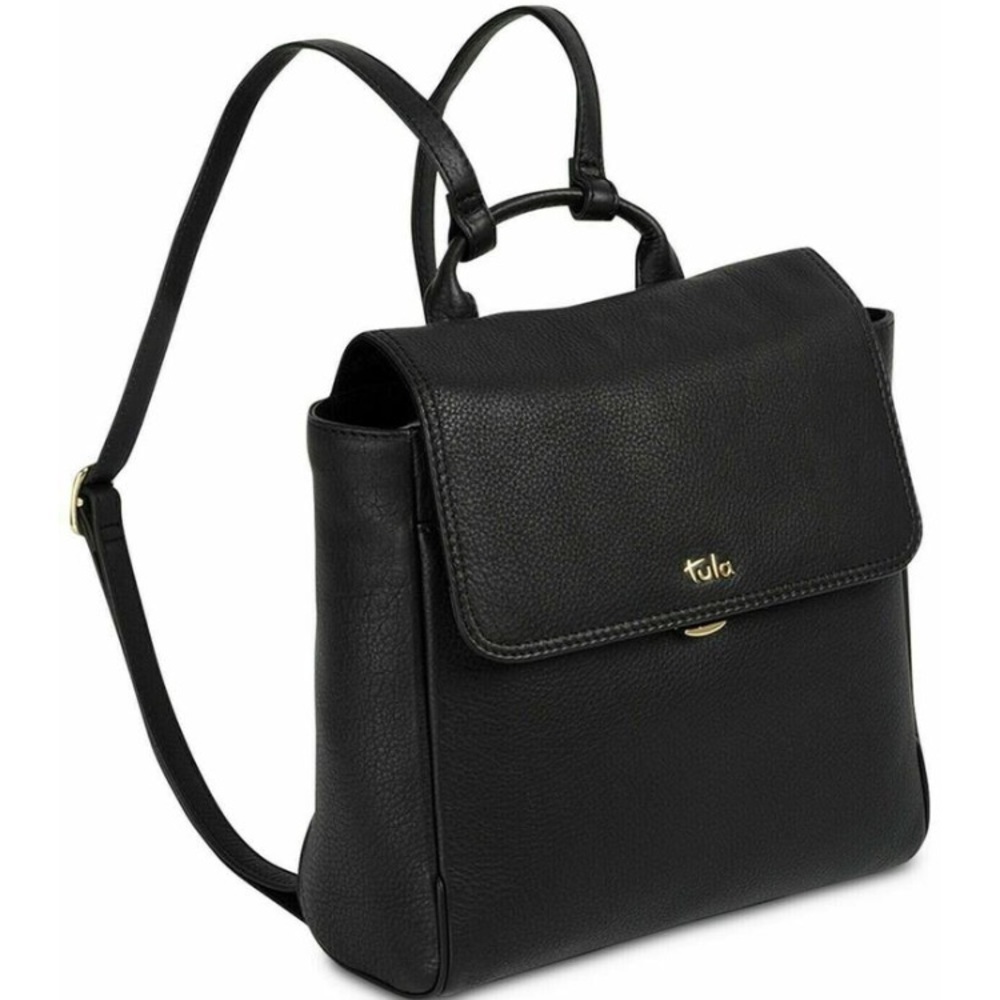 TULA England Black Nappa Backpack Leather 100%
